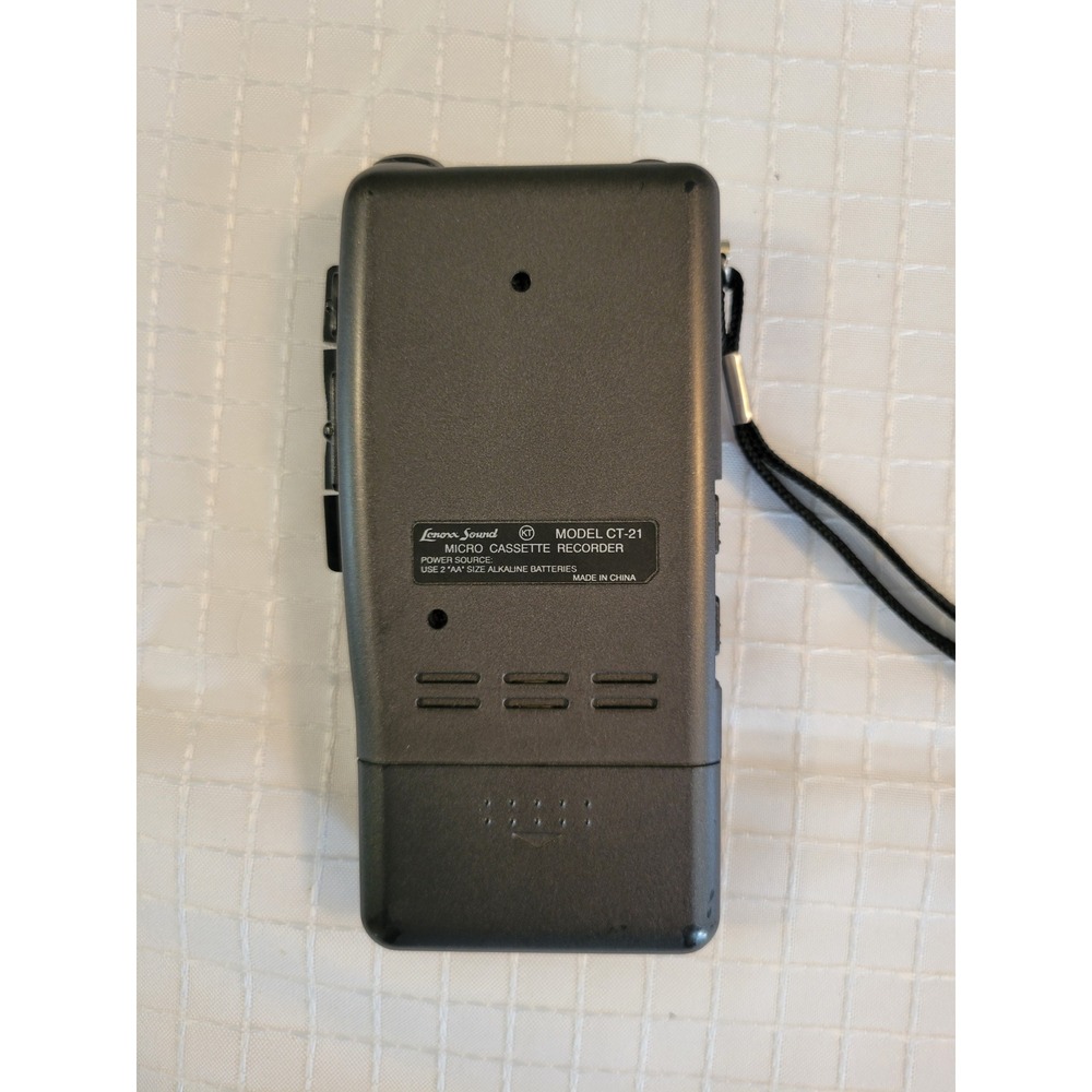 Lenoxx Sound CT-21 Micro Cassette Recorder VAS Voice Activated 2 Speed Untested - Picture 2 of 6